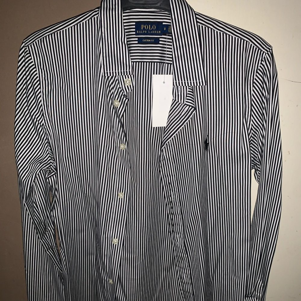 Women’s custom fit stripped shirt
